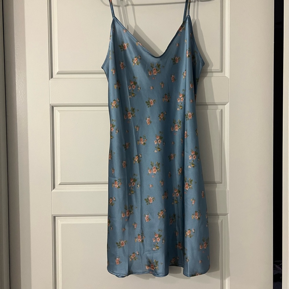 Reformation Blue Floral Mini Dress - Picture 7 of 7